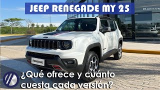 Nuevo Jeep Renegade 2025 ¿Que´cambió  PRECIO motor y equipamiento de cada versión [upl. by Lucias]