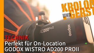 Perfekt für OnLocation  GODOX WISTRO AD200 PROII 📷 KrolopampGerst [upl. by Anetsirhc]