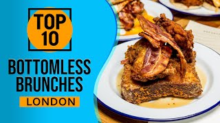 Top 10 Best Bottomless Brunches in London England [upl. by Ydiarf225]