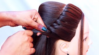 Most Easy amp Graceful hairstyle  quick hairstyle  simple hairstyle  hairs style [upl. by Ragucci856]