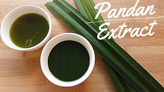 How to Make Pandan Extract Concentrated Pandan Juice [upl. by Eldridge]