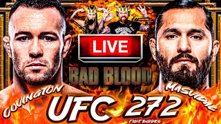 🔴 UFC 272 COLBY COVINGTON vs JORGE MASVIDAL LIVE FIGHT REACTION  THE MMAHOLES [upl. by Demeter261]