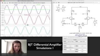 BJT Diff Amp Simulations [upl. by Nairim205]