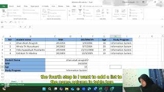 how to create a student database using axcel BASING SIB1JZihan Aisah Anugrah [upl. by Tail]