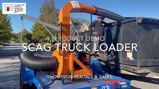 SCAG Debris  Leaf Truck Loader Demo Video  Thompson Rentals amp Sales [upl. by Nordna]