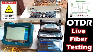 OTDR Live Fiber Testing in Tamil  How to use OTDR amp Check OTDR Trace  Live Fiber Test 730C vs 715B [upl. by Normand]