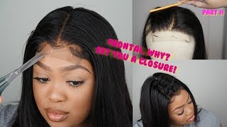 How I Customize A Glueless Lace Closure Wig  Klaiyi Hair [upl. by Liauqram]