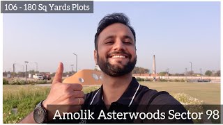 30 Acres Amolik Asterwoods Sector 98 Plots 106 180 Sq Yards Gated community with amenities [upl. by Noxin]