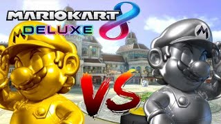 Mario Kart 8 Deluxe Online  GOLD AND METAL MARIO FROOM [upl. by Boesch]