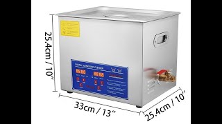 Vevor 10l ultrasonic cleaner unboxing [upl. by Cacilie893]