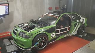 Dyno 430HP 614Nm E36 325i M50B28 Turbo garrett GT30 ECU KdFi [upl. by Dric]