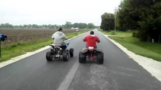 My 250cc China ATV vs 200 cc Honda [upl. by Aihsi]