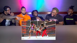 The Usos and The New Day watch their Hell in a Cell war WWE Playback [upl. by Thurmann490]