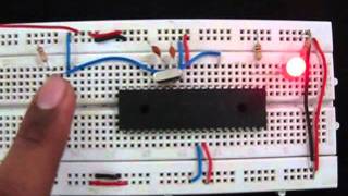 Interfacing LED using PIC18F4550 Microcontroller and Switch [upl. by Akiret]