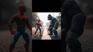 Toy Spiderman amp Toy 🧸 King Kong  Squish it kingkong spiderman toys [upl. by Niraa256]