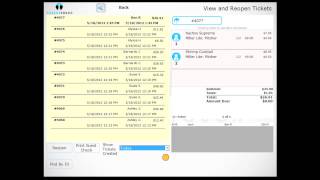 Harbortouch POS Reopening Closed Tickets [upl. by Htezil947]