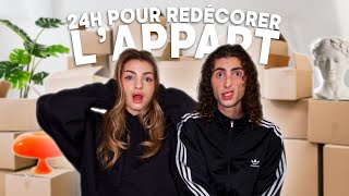 24H POUR REDÉCORER NOTRE NOUVEL APPART  partie 1 [upl. by Natty]