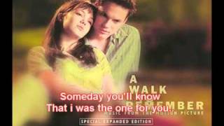 Mandy moore and Jonathan Foreman  Someday well know with lyrics [upl. by Anirret121]