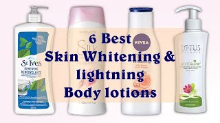 6 Best Skin Whitening amp Brightening Body lotions in 2020 With Price [upl. by Revilo]