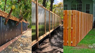 Fence Panels Ideas Decor  Privacy Fence Screen  Backyard Fence idea on a budget  Home Design idea [upl. by Nylirej]