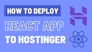 How to deploy react app to hostinger [upl. by Ainnat]