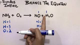 How to balance the Equation NH3  O2  NO  H2O [upl. by Burke]