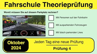 🚘 Führerschein Theorieprüfung Klasse B 🚗 Oktober 2024  Prüfung 4🎓📚 [upl. by Georgianne]