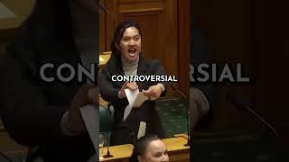 Hana Rawhiti Protests Bill with Haka Dance [upl. by Etnovahs]