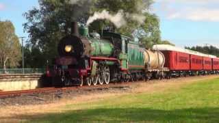 BB18 ¼ 1089  Steam Train Sunday  July 2013  Pinkenba Branch [upl. by Yesdnyl]