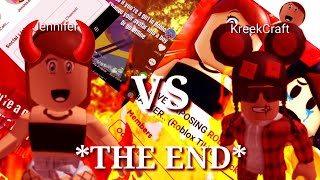 KreekCraft vs JennaTHE END OF DRAMA [upl. by Imelida]