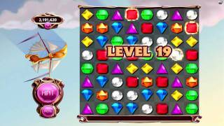 Bejeweled 3  2 Rare Extraordinary Moves and 1st Loop Complete Classic Mode [upl. by Housum]