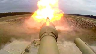 M1A1 Abrams Main Battle Tank in Action Marksmanship Qualifications Livefire Exercise [upl. by Vevina]