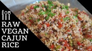 Raw Vegan Cajun Rice DIRTY RICE RECIPE [upl. by Irb]