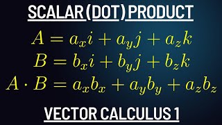 How to Find The Scalar Dot Product of Two Vectors [upl. by Elmira594]