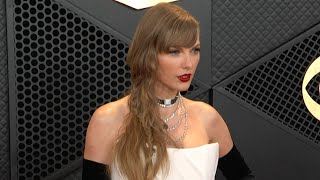 GRAMMYs Taylor Swift STUNS in Old Hollywood Glam [upl. by Georgeta136]