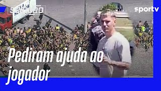 VARELA DO FLAMENGO É VISTO PERTO DE TORCEDORES DO PEÑAROL  SELEÇÃO  sportv [upl. by Zeke]