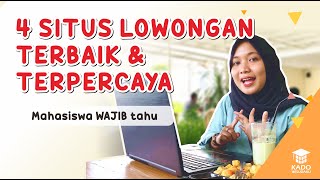 4 Situs Lowongan Kerja Terpercaya Terbaik Cukup Kirim CV Online [upl. by Sidoma]