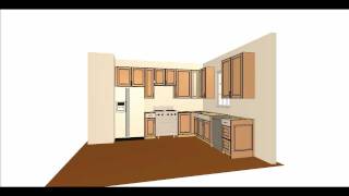 simple kitchen layout [upl. by Caassi]