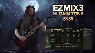 EZMix 3 5150 HiGain Demo  EZDrummer 3 Death Metal EZX  Jackson JS32T AH Kelly [upl. by Ivanah907]