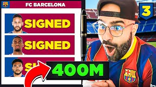 BEST SIGNINGS EVER 400000000 SPLASH Barcelona FIFA 22 Career Mode 03 [upl. by Rey]