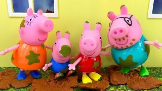 PEPPA WUTZ GESCHICHTE  DER REGNERISCHER HERBSTTAG UND DIE ERKÄLTUNG VON SCHORSCH UND PAPA WUTZ [upl. by Orme]