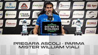 Mister William Viali  Pregara AscoliParma  Ascoli Calcio [upl. by Lindi]