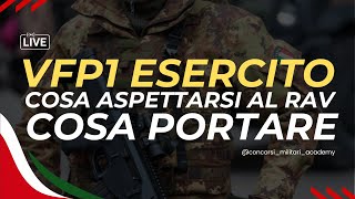 VFP1 Esercito Cosa Aspettarsi al RAV e Cosa Portare  Guida e Consigli  Concorsi Militari Academy [upl. by Unam]