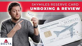 NEW Delta SkyMiles Reserve Boeing 747 Card  Unboxing amp Review [upl. by Klement901]