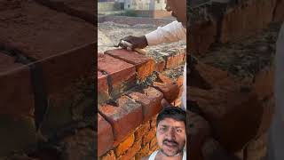 brick wall 4”इच बाहर डीझाईन brick brickwork brickwall [upl. by Knute]