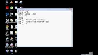 Make a calculator in cmd [upl. by Fisch138]