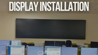 Video Wall installation  Network Operations Control Centre NOCC  Time Lapse  AV  Resurgent A V [upl. by Silecara]