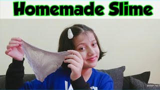 DIY How To Make A No Borax No Activator Glittery SlimeHomemade Glittery SlimeSaanvis Wonderland [upl. by Selegna]