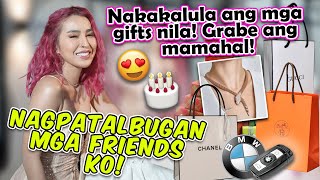 GRABE ANG YAYAMAN NG FRIENDS KO PINAKAMAHAL NA MGA BDAY GIFTS  JELAI ANDRES [upl. by Rokach659]