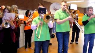 Dweilorkest De Lende Bloazers uit Wolvega met een Boney Mmedley  10 febr 2013SAM3738MP4 [upl. by Ameg]